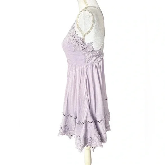 Sisters Of The Tribe Purple Lace Cami Mini Dress Size 12 - Picture 8 of 13
